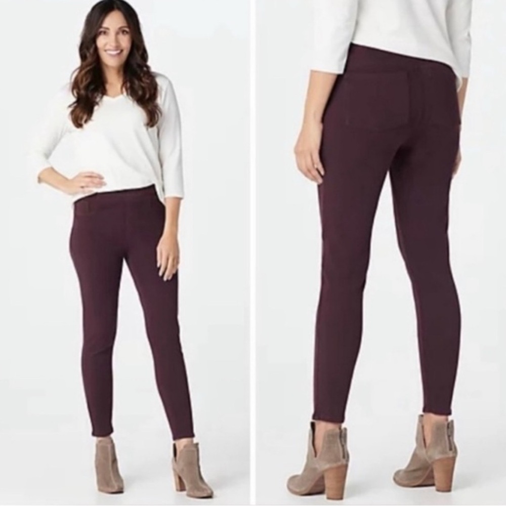 NWT Spanx The Perfect Pant Ankle 4 Pocket in Burgundy Large